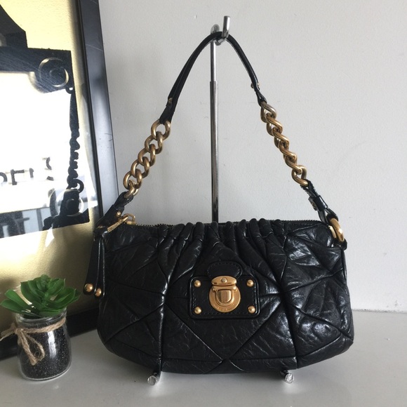 Marc Jacobs Handbags - Vintage Marc Jacobs Italy Quilt Leather Chain Bag